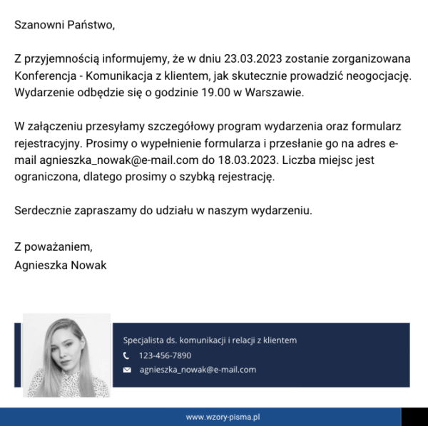 Oficjalny Mail Jak Napisa Wz r Wzory Pisma pl Oficjalny Mail Jak Napisa Wz r Wzory Pisma pl