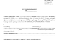 Wzór wypowiedzenia umowy LUX MED