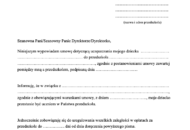 Wzór wypowiedzenia umowy z przedszkolem