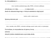 Wzór oświadczenia o przyjęciu pieniędzy za szkodę