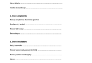 Wzór protokołu podłączenia kuchenki gazowej