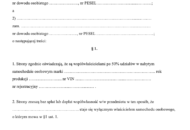 Wzór umowy o zniesienie współwłasności auta