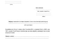 Wzór wezwania do usunięcia odpadów